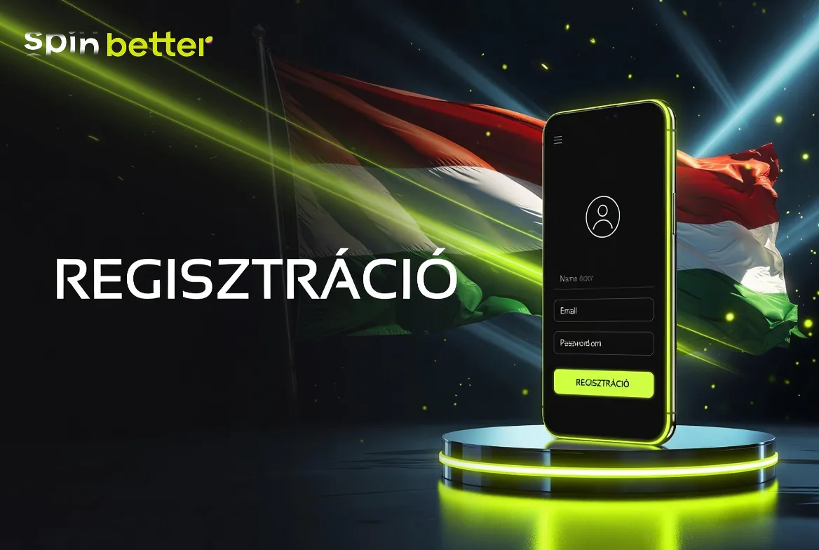 SpinBetter registration – számlanyitó űrlap a kaszinó felületén